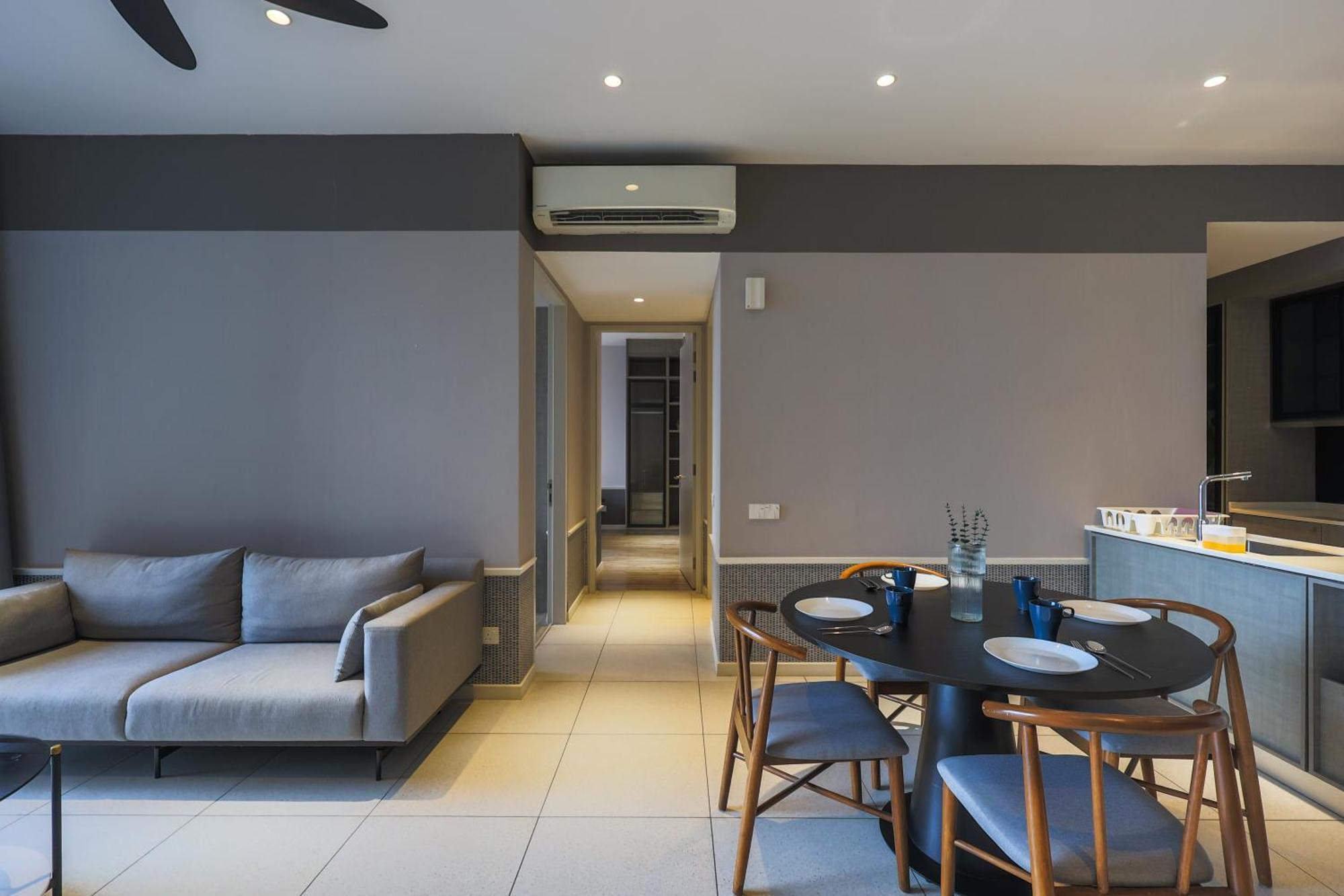 クアラルンプールMillerz Square By Mykeyアパートメント エクステリア 写真 A living room in a condominium