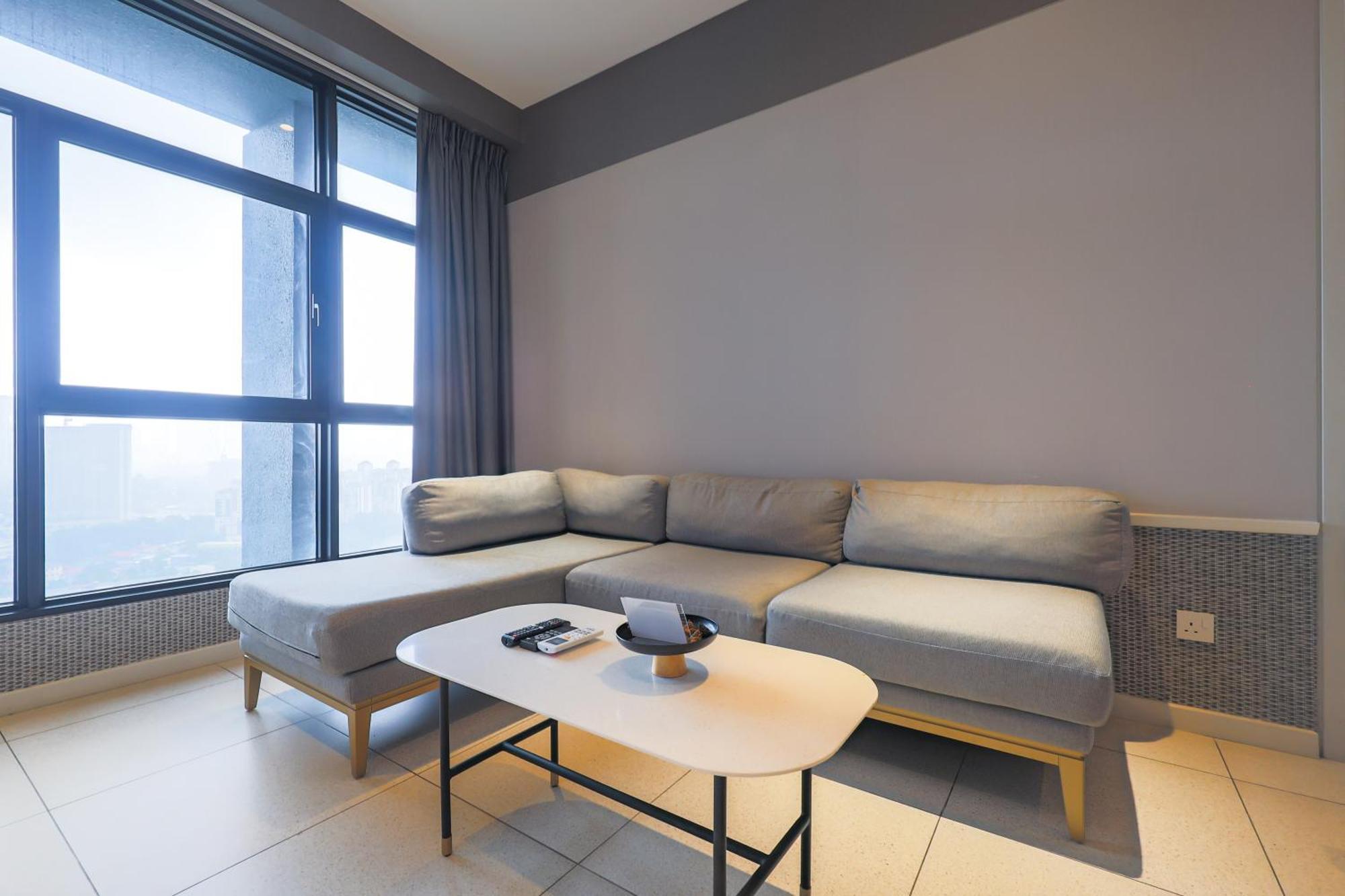 クアラルンプールMillerz Square By Mykeyアパートメント エクステリア 写真 A 3D rendering of a living room